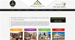 Desktop Screenshot of dreamdesignconstruction.com